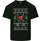 Cycling Santa Claus Christmas Cyclist Mens Cotton T-Shirt Tee Top