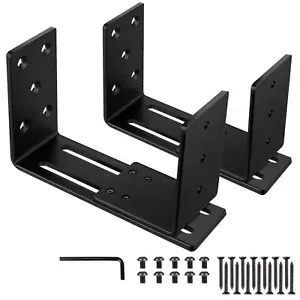 Soportes ajustables para barricada de puerta (2 piezas) - Soporte de barra abierta para refuerzo de puerta - Imagen 1 de 7