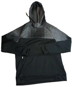 Nike Dri-Fit Graphic Hoodie Sweatshirt Mens Medium Black Polka Dot Long Sleeve - Picture 1 of 6