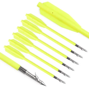 6.8"Yellow Plastic Fishing Hunting Bolts Arrows for 50-130lbs Pistol Crossbow 6X - Picture 1 of 12