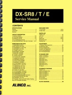Alinco DX-SR8 Transceiver SERVICE MANUAL - Image 1 of 2