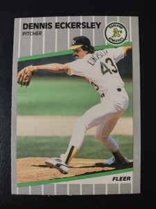 Dennis Eckersley - Oakland A's - 1989 Fleer Baseball Card #7