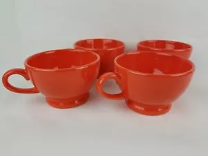 ELITE Tazze Cucina Piedi Tazze da Tè Tazzine da Caffè Set di 4 Utensili da Cucina Mandarino - Foto 1 di 9
