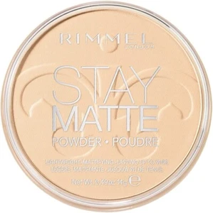Rimmel London Cipria Compatta Stay Matte, Polvere Opacizzante 001 Transparent - Foto 1 di 8