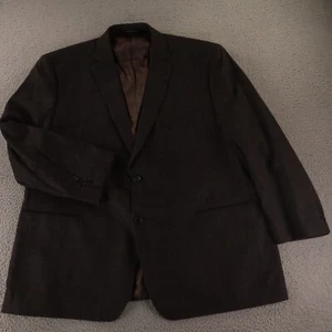 Tweed Jacket 2XL Brown Gun Check Houndstooth 100% Wool Blazer Ralph Lauren 50R - Picture 1 of 19