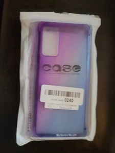 Purple Blue Iridescent Flexible Silicone Gel Phone Case for TMobile Revvl V+ 5G - Picture 1 of 4