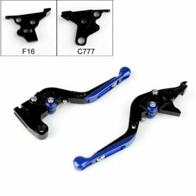Adjustable Folding Extendable Brake Clutch Levers For Yamaha FJR XJR 1300 Blu T9 - Image 1 of 4