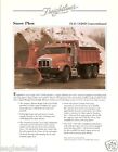 Brochure camion - Freightliner - FLD 112SD conventionnel - chasse-neige 1992 (TB129)