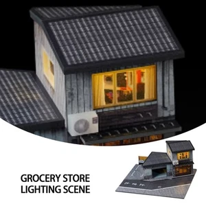 1/64 Diorama Car Garage Model LED Lighting City Building Parking Lot Scene Model - Picture 1 of 10