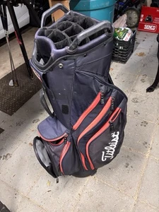 Titleist Cart 14 Golf Bag, Black/Black/Red - TB22CT6-006 - Picture 1 of 7