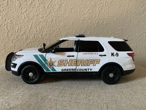Greene County Sheriff’s Tennessee scala 1/24 pressofuso auto polizia Motormax personalizzata - Foto 1 di 3