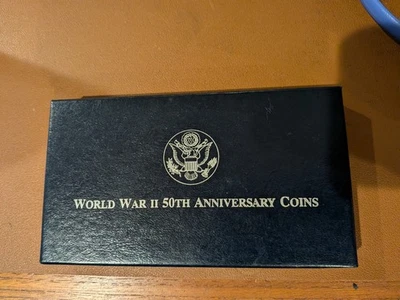 1991-1995 World War II 50th Anniversary Commemorative Coins Uncirc. Set w/COA - Image 1 of 2