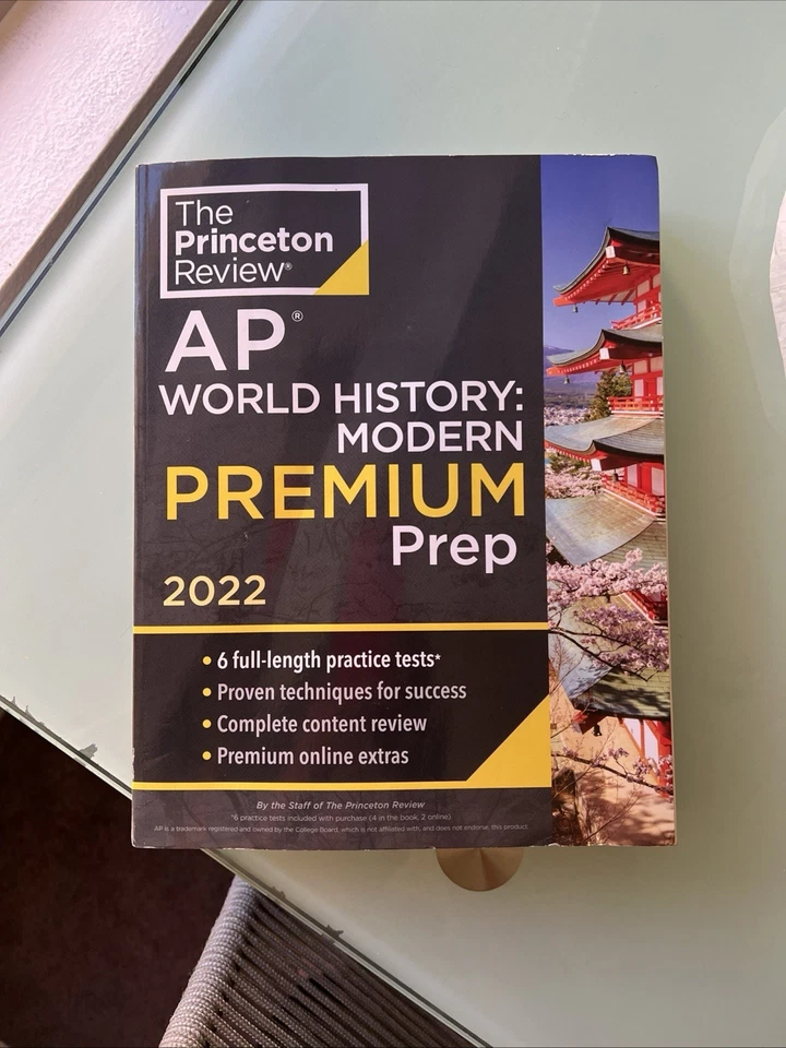 The Princeton Review AP World History: Modern Prep, 2022 - 6 Practice Tests - Image 1 of 1