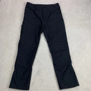 1620 Workwear Pants Mens 34 Black Double Knee Utility Cordura USA - Picture 1 of 18
