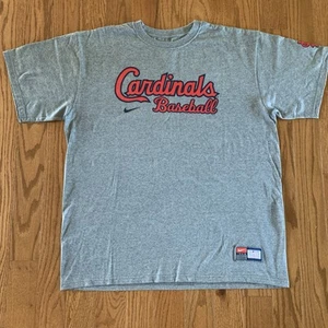 St Louis Cardinals Nike Shirt Men's XL Grey Short Sleeve Crew Neck Cotton - Picture 1 of 3