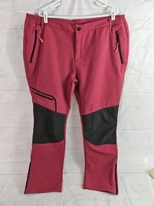 Pantalones de nieve para mujer Postropaky talla 22 R al aire libre impermeables granate forrados de lana - Imagen 1 de 12