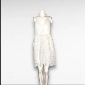 MILLY of New York Halter Dress Eyelet White Floral Women’s Sz 8 - Foto 1 di 11