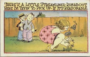 Postal de cómic There's A Little Streamined Runabout Here, I'm Tryin' To Pick Up - Imagen 1 de 2