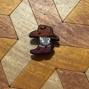 Cowboy Boot with Hat Croc Charm – Western Style Shoe Accessory! - Picture 1 of 4