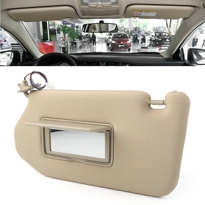 Left Sun Visor with Light Tan For 2013-2018 Pathfinder 2014-2017 Infiniti QX60 - Image 1 of 4