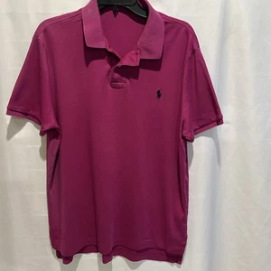 Polo DIFETTOSA Ralph Lauren Mirtillo Lima Cotone Vestibilità Manica Corta Polo XL - Foto 1 di 8