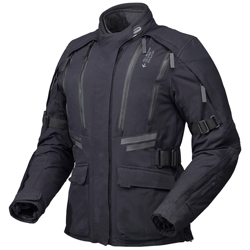 Modeka Lucano Lady Textiljacke Damen schwarz Motorradjacke wasserdicht - Bild 1 von 2