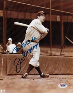*JOE DIMAGGIO*FIRMADO*AUTOGRAFIADO*FOTO*NUEVA YORK*YANKEES*PSA/LOA*SALÓN DE LA FAMA* - Imagen 1 de 2