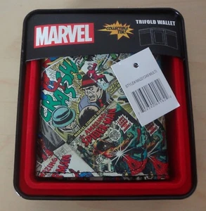 New Marvel Comics Spider-Man Trifold Wallet with Collectible Tin - Picture 1 of 4