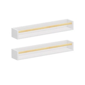 2 Pack White and Pine Rail Shelf (04711x2) - Bild 1 von 8