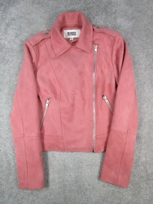 Chaqueta Bb Dakota X Steve Madden para mujer Xs rosa imitación gamuza cremallera completa * Foto 1 de 4