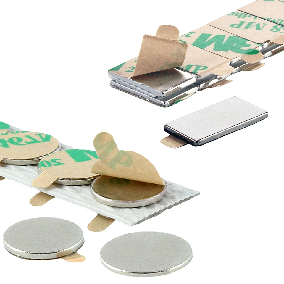 SELBSTKLEBENDE MAGNETE | Neodym Magnete | Magnete zum Kleben | Klebemagnete - Bild 1 von 1