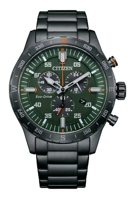 Citizen Men's Sport Casual Chronograph Eco-Drive Black Watch 44 MM AT2527-80X - Image 1 of 4