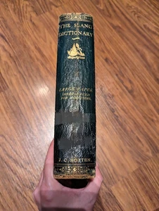SLANG DICTIONARY of cant, vulgar words 1869 JC Hotten rare 100-print large ed - Picture 1 of 24