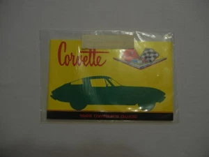 Vintage 1966 Chevy Corvette OWNER'S MANUAL REPRINT Part #3879852 SEALED NEW. - Picture 1 of 3