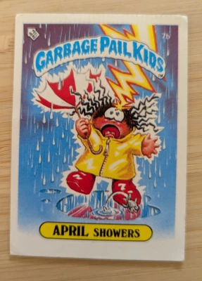 Garbage Pail Kids Topps 1985 UK Series 1 ~ 7b April Showers - Image 1 of 2