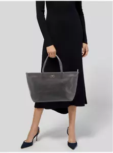 Salvatore Ferragamo Black Leather Tote - Picture 1 of 17