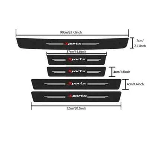 Car Accessories For Nissan Qashqai Leather Door Sill Protector Scuff Plate Guard - Picture 1 of 6