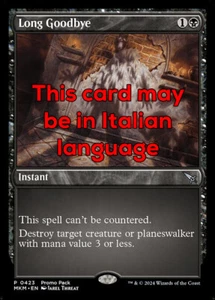 MTG LONG GOODBYE 423 EXC - LUNGO ADDIO - MKM X IT - MAGIC - Picture 1 of 1