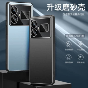 Per Realme GT5, custodia armatura ibrida alluminio metallo di lusso copertura completa obiettivo Carmera - Foto 1 di 15