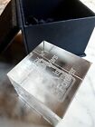 Rare 30th Anniversary Star Wars Etched Glass Holograph Cube, Comic Con 2007
