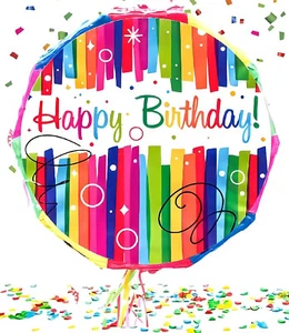 Piñata de cuerda Colourfu feliz cumpleaños para niños niños fiestas - Imagen 1 de 3