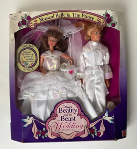 Disney Beauty & the Beast Musical Wedding Deluxe Gift Set 1993 Mattel - Picture 1 of 9