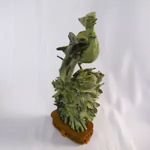 sculpture chinoise oiseau phenix en pierre stéatite lot 2 - Foto 1 di 14