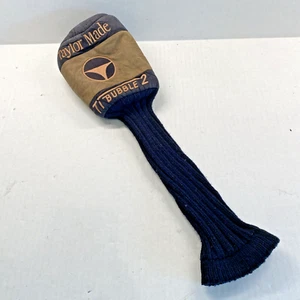 Taylor Made Ti Bubble 2 Golf Club Head Cover 1 Wood Black And Brown - Picture 1 of 4