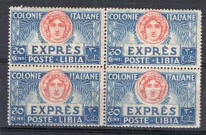 ITALY LYBIA, YV # EXP 3, BLOCK OF 4, MH-MNH - Picture 1 of 1