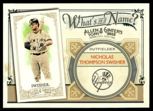 2012 Topps Allen & Ginter What's in a Name? NICK SWISHER - Picture 1 of 2