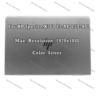 13.3" FHD LCD Assembly LED Touch Screen For HP Spectre X360 13-AC023D 918030-001 - Image 1 of 4