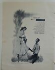 1949 Nolde nylons women's hosiery stockings blindfold boy Archer ad as is