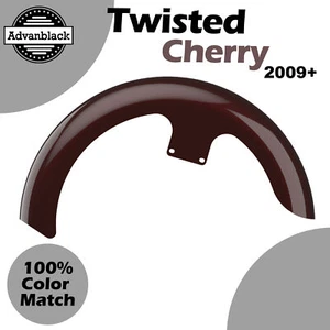 Advanblack Twisted Cherry 21" Reveal Wrapper Hugger Front Fender Fits 09+ Harley - Picture 1 of 9