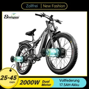 E-Bike 26 Zoll Herren Elektrofahrrad 2X1000W Dual Motor Hydraulisch Mountainbike - Bild 1 von 23